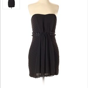 NWT BCBGeneration Black Multi Pleat Dress w/ Pads